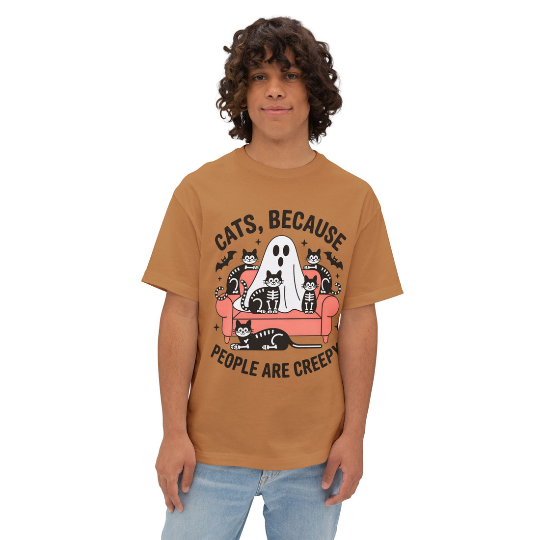 Cats Because People Are Creepy Halloween T-Shirt