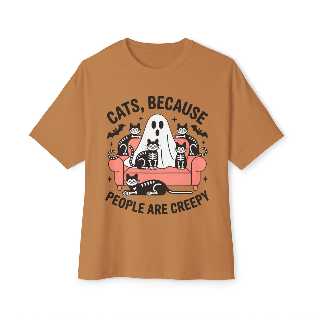 Cats Because People Are Creepy Halloween T-Shirt