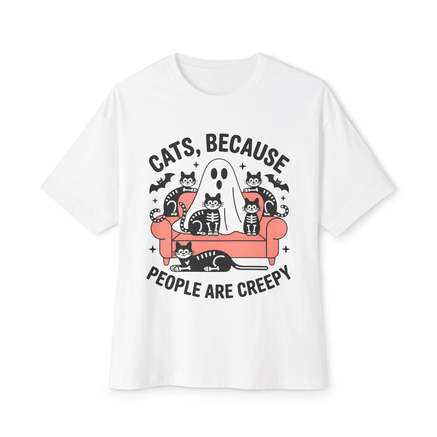Cats Because People Are Creepy Halloween T-Shirt