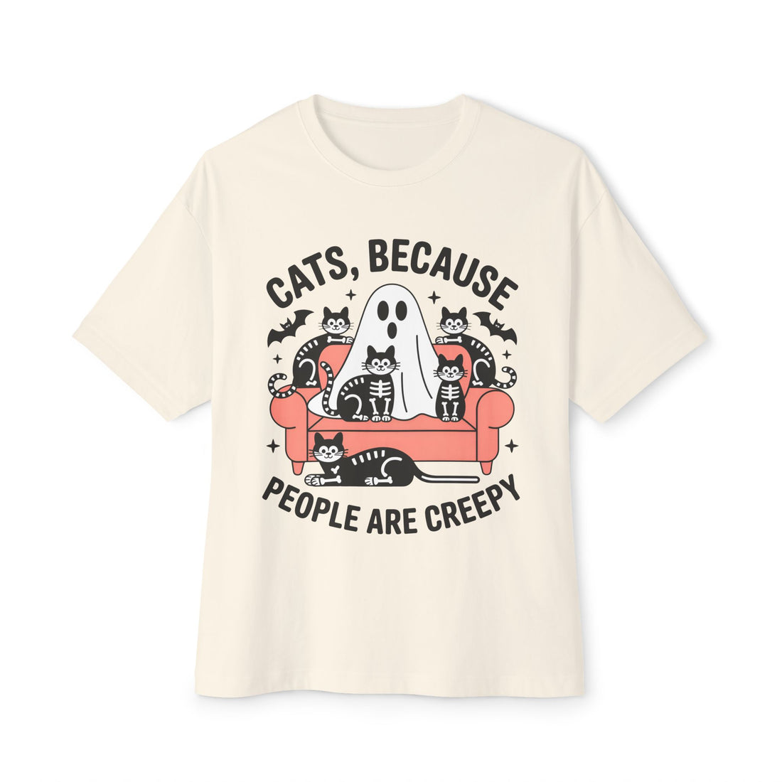 Cats Because People Are Creepy Halloween T-Shirt