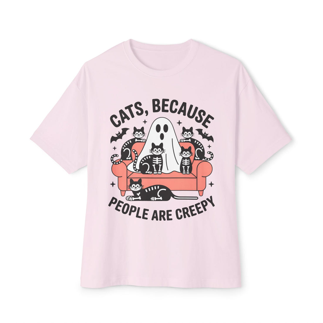 Cats Because People Are Creepy Halloween T-Shirt