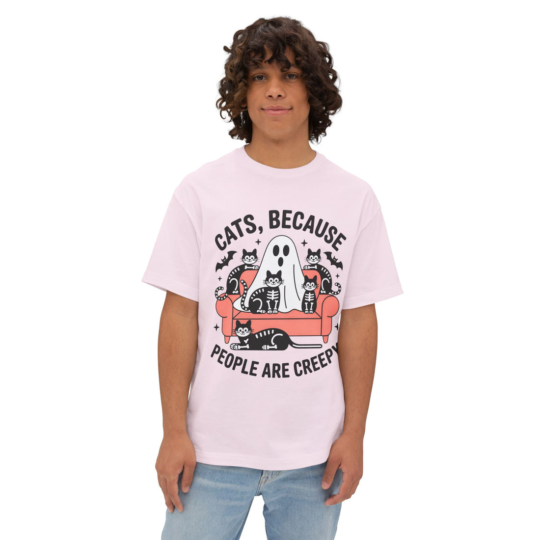 Cats Because People Are Creepy Halloween T-Shirt